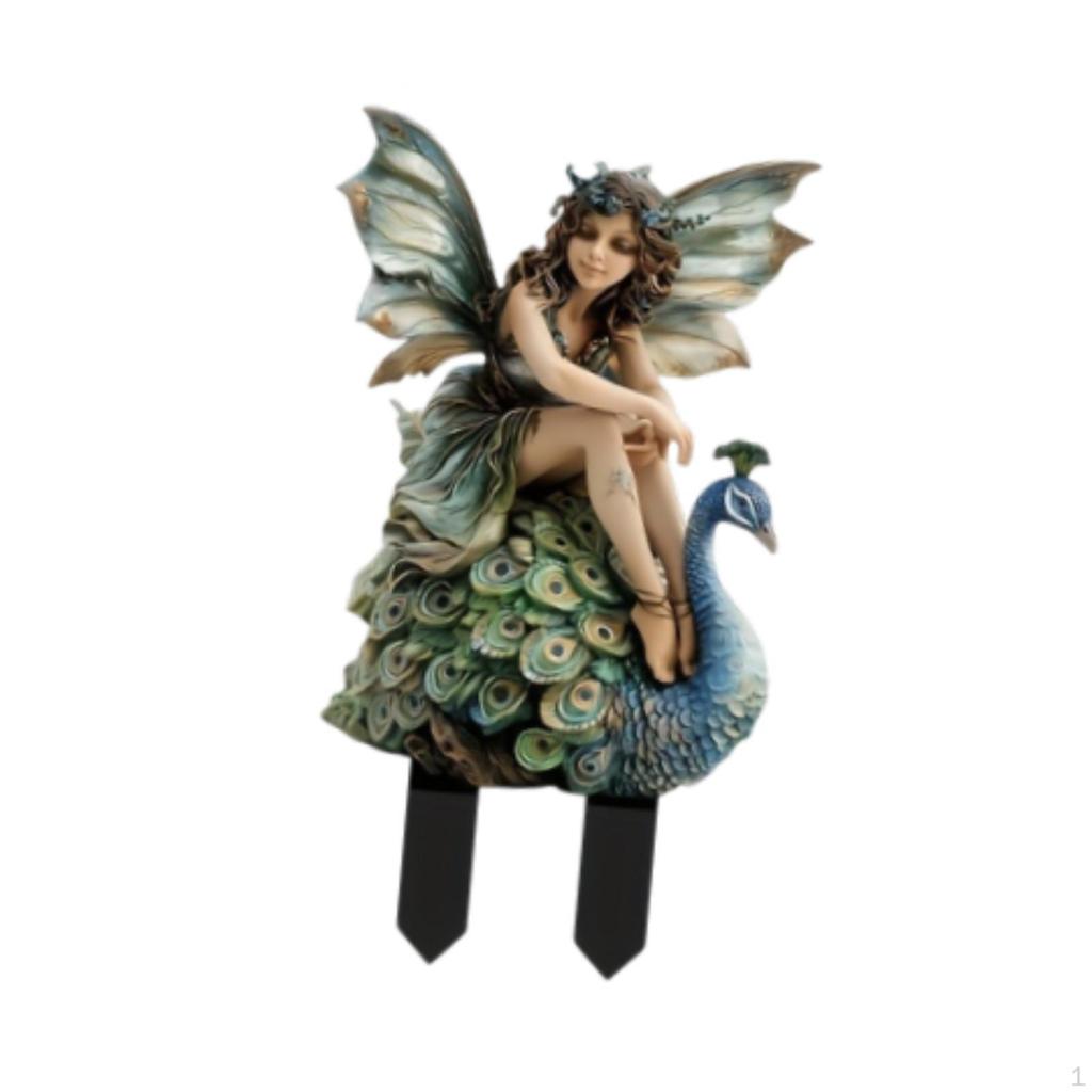 Fairy Garden Stake Decor Elf Decoration,Outdoor Accessories Acrylic 2D
