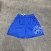 Mens Vintage American Casual Long Sleeve T-Shirt Shorts Set Pure Cotton Loose Fit Fall