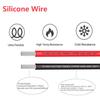 18 AWG Silicone Wire Set – 2.5m Red + 2.5m Black – Flexible Tinned Copper Cable – High Temperature Resistant