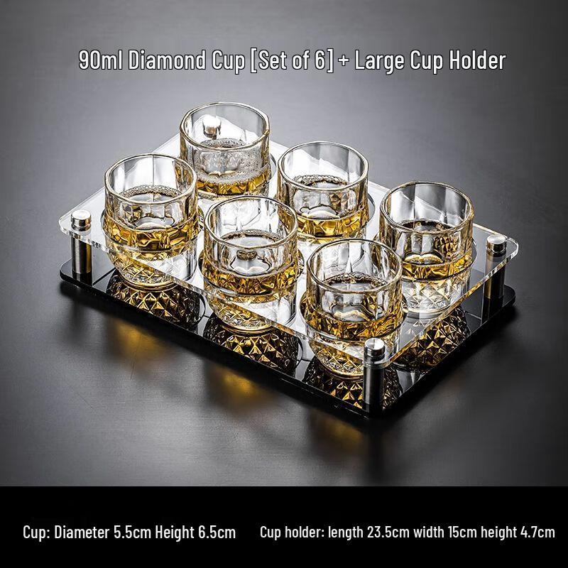 Premium Crystal Beer & Whiskey Glasses Set