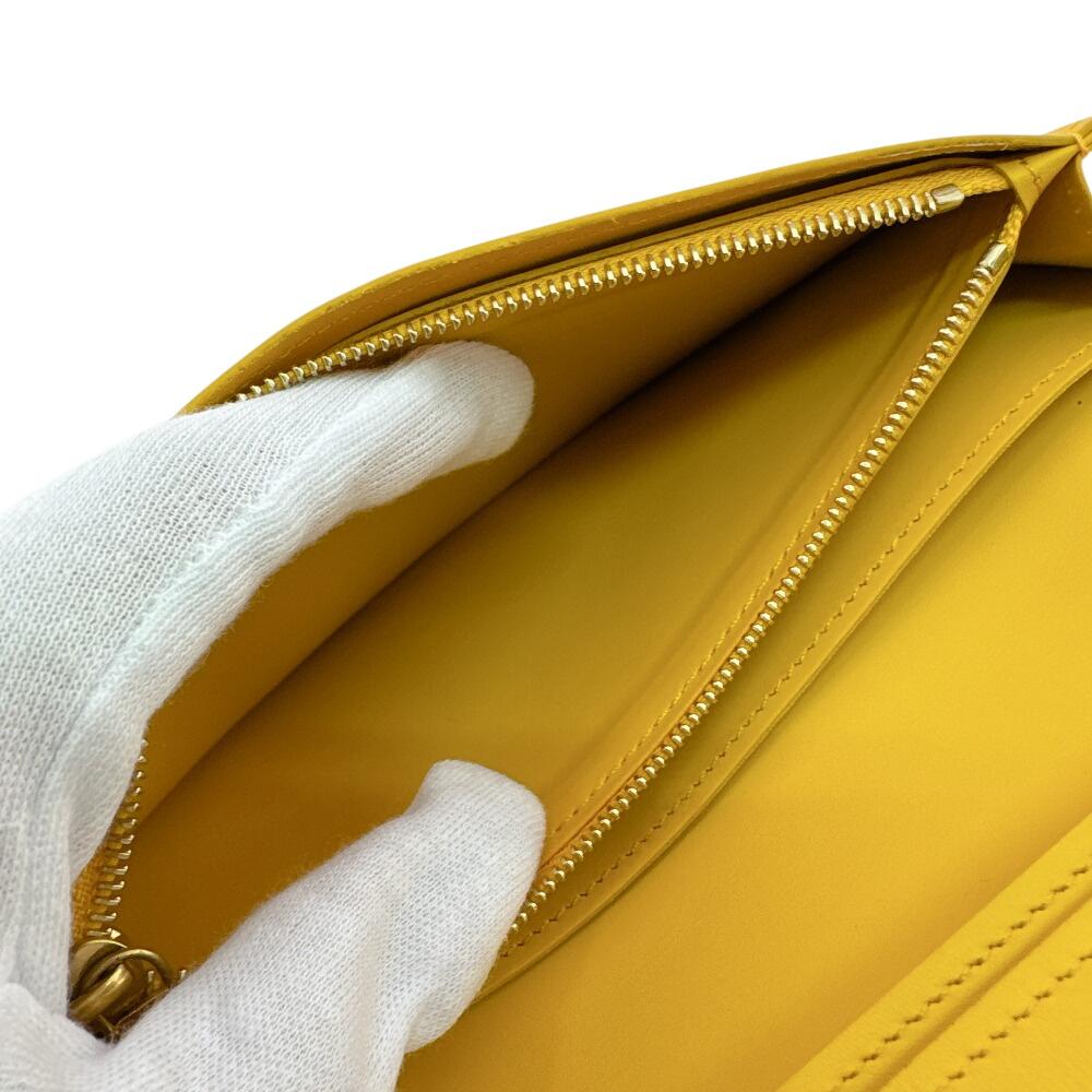 Louis Vuitton M25800 Epi Leather Portefeuille Blaza Purse Yellow Leather Used