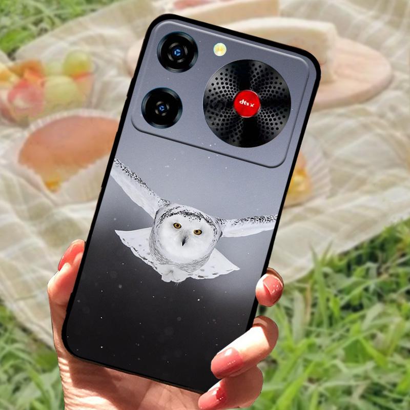 Per ZTE Nubia Custodia Musica Antiurto TPU Silicone Nero Paraurti Cover Per ZTE Nubia Custodie Telefono Musica Carina Cover Posteriore Fundas Capa