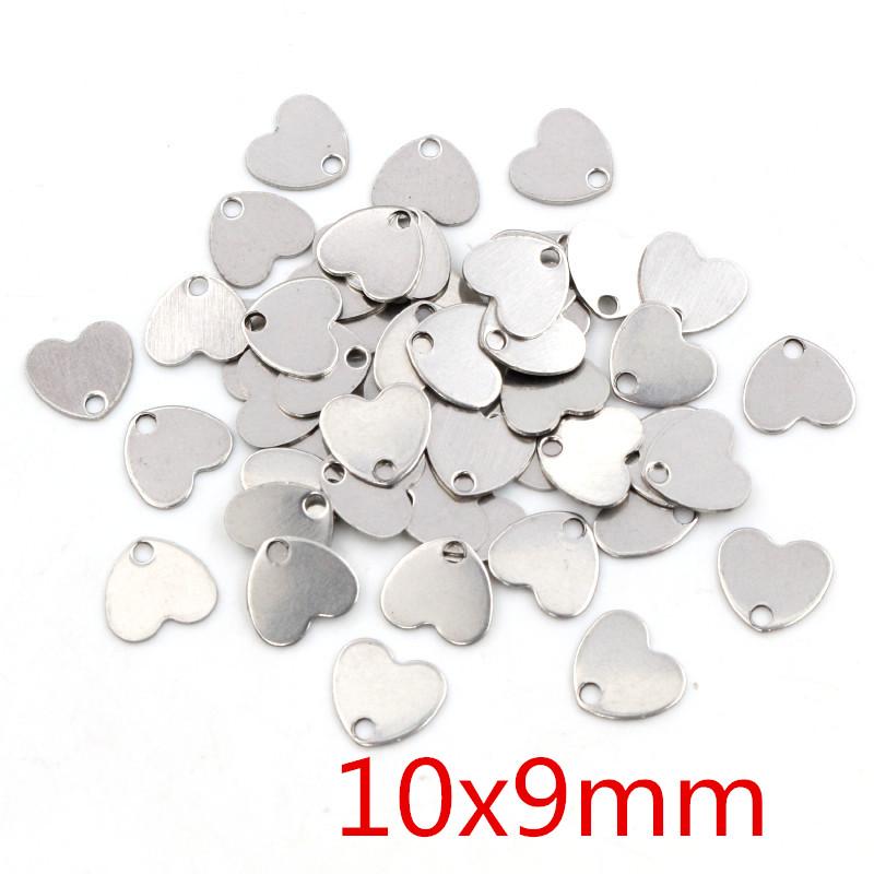 50pcs/lot No Fade Charms 316 Stainless Steel Hollow lovely heart Charms handmade Craft pendant Jewelry making,DIY for necklace