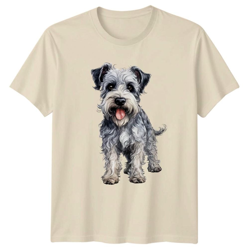 Schnauzer Dog Animals Dogs Unisexs TShirt Unisexs Tee Graphic Unisex Top Canine