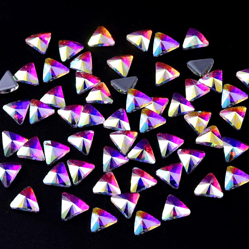 Blinginbox Hight Quality Rhinestone Bulk Special Shapes Crystal AB Hot Fix Rhinestones Iron on Rhinestones for Fabric Decoration