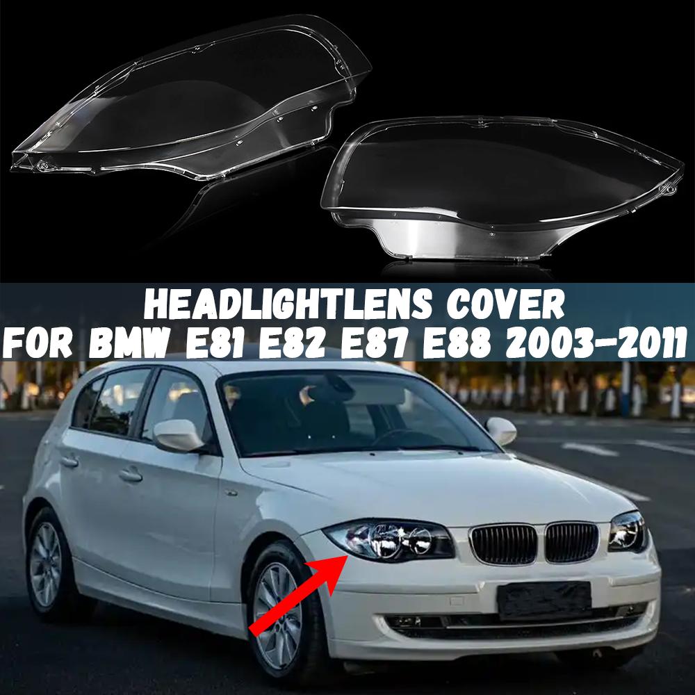 Front Lampshade Lamp Shell Headlamp Cover For BMW 1 Series E81 E82 E87 E88 2003-2011 Headlight Shade Lens 63116924667