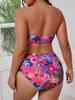 2026 Europäischer & Amerikanischer Trägerloser Zweiteiliger Dreiecks-Bikini für Damen