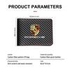 Car Carbon Fiber Driver Holder License ID Card Bag For Porsche Cayenne Panamera Macan 911 718 Taycan Boxster Cayman 918 Pajun