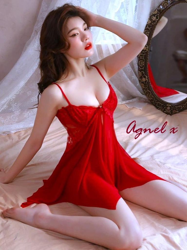 Sexy Lingerie Underwear Innerwear Babydoll Seductive Underwear Slip One Piece Ruffle Camisole Negligee Nightwear Satin Cosplay Extreme Kinky X095