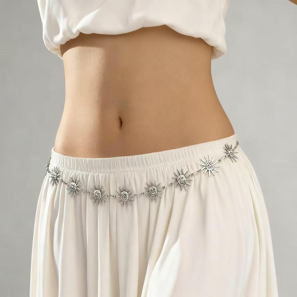 Bohemian Sunflower Waist Chain: Simple, Fashionable Waist Decoration for Women