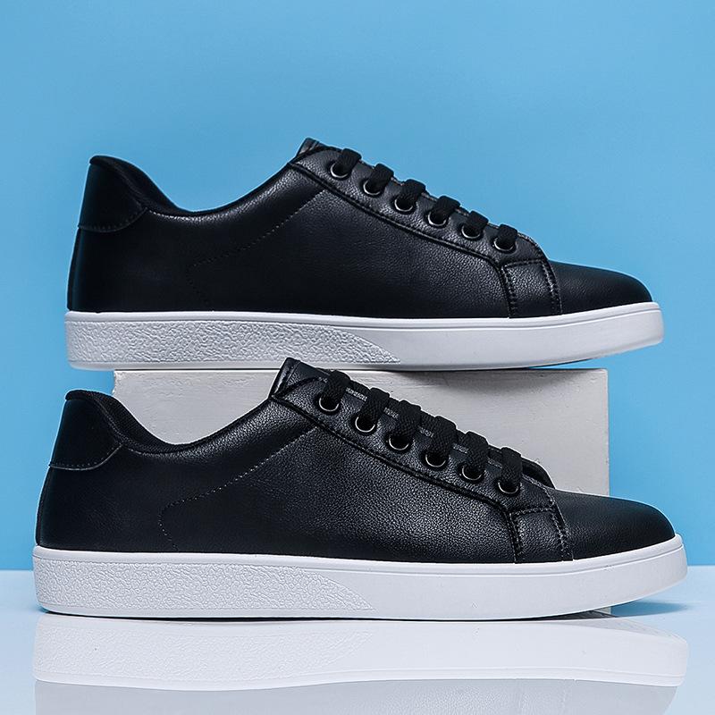 

2025 новые маленькие белые туфли однотонные универсальные корейская версия тренд спорт и отдых кеды мужские внешнеторговые мужские туфли G02 39