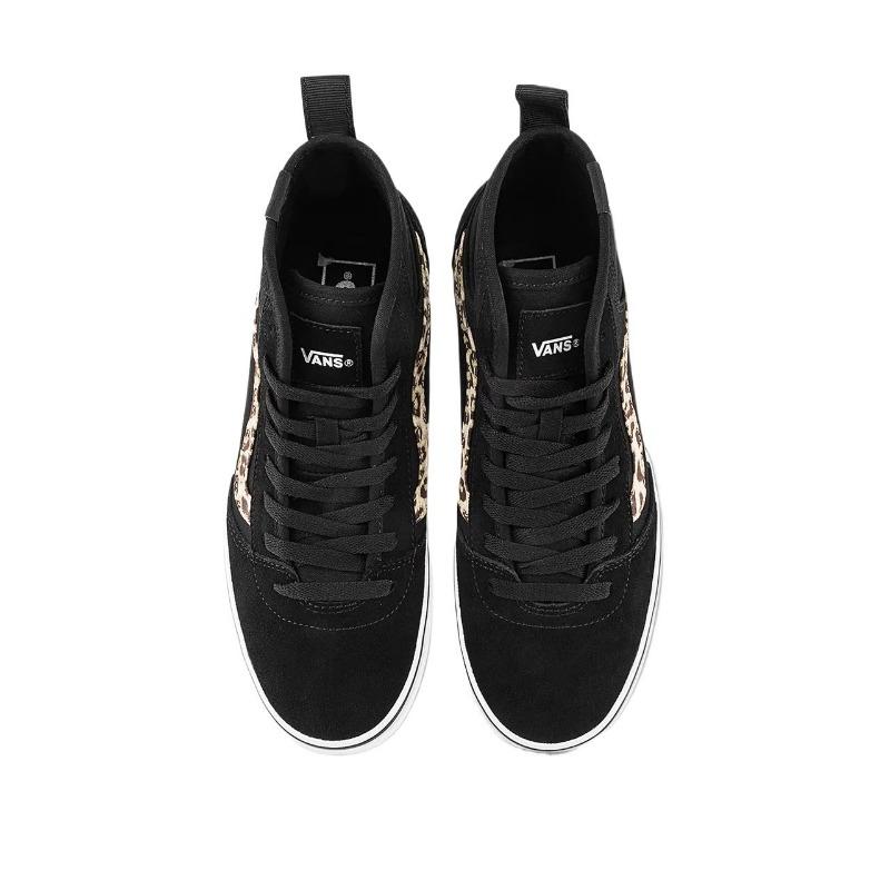 Vans Ashwood Hi Mid Top Skate Shoes For Women With Leopard Print Side Stripes Street Style VN000D96BM8