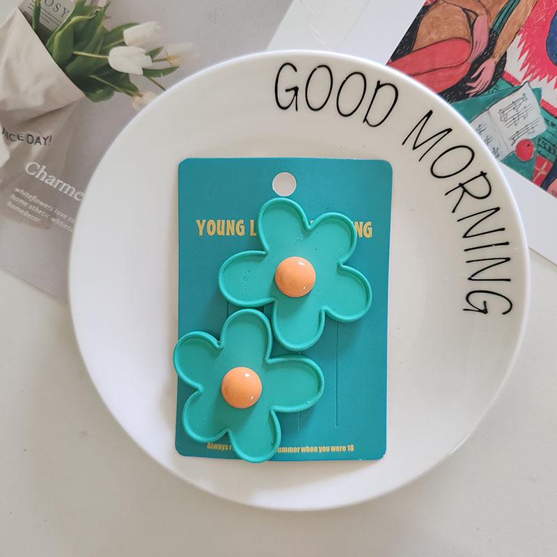 

2 шт. Милые красочные заколки-клипсы для волос с цветком, шпилька для волос для девочек, женщин, детей, винтажный краб для подарка, вечеринки, аксессуары для волос