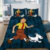 Duvet Cover Pillowcase Adventures of Tintins Bedding Set Adult Boy Girl Bedroom Decoration Children Gift Single Double Large