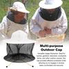 Moskitonetz für den Kopf, Vollmaschiges Design, Kordelzug, Winddichter Riemen, Gute Atmungsaktivität, Bienenzucht, Herren, Bienenschutzkappe, Gartenarbeit, Angeln, Schutzkappe