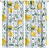 Strawberry Curtains, Vintage Rustic Colorful Bohemian Funny Butterfly Floral Leaves Fruit Seamless Pattern Drapes, Blackout Rod
