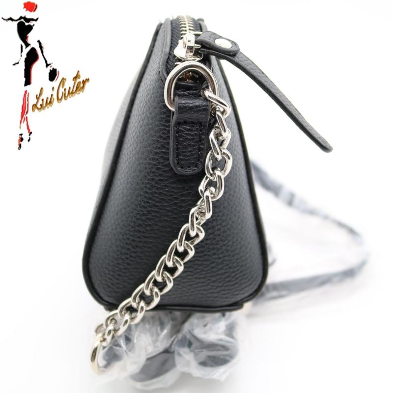 

Ретро цепочка маленькая сумка-сатчел поколение мини сумка-пельмень odm Гуанчжоу натуральная кожа женская сумка oem Length 20x Width 8x Height 13cm чёрный