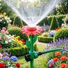 Sunflower Lawn Sprinkler Garden Hose Sprinkler with Spike Base Adjustable Sprinkler Nozzle for Large Area Coverage Irrigation Patio Yard Watering