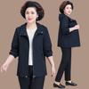 2026 Spring & Autumn Plus Size Windbreaker for Middle-Aged & Elderly Women