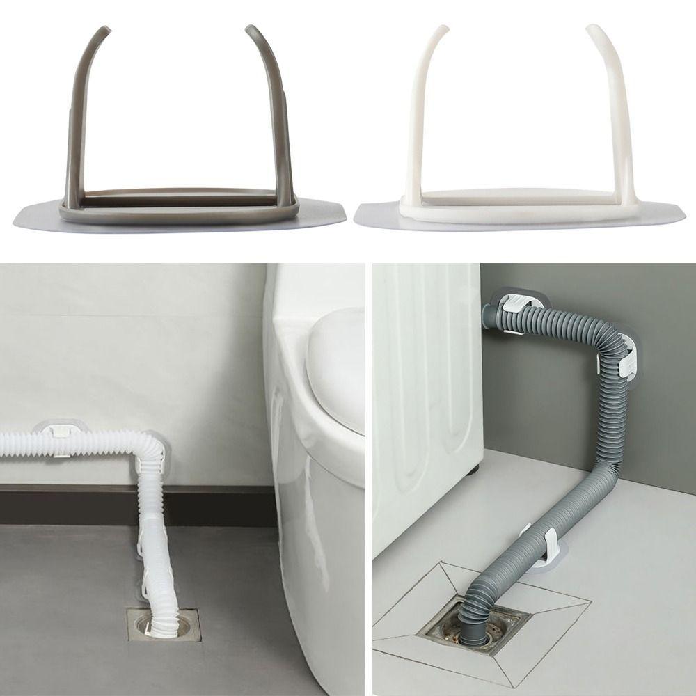 

5Pcs Plastic Pipe Clamp Hooks Wiring Hose Clamp Washing Machine Drain Pipe Holder Water Tube Hoop Buckle Fasteners Hardware grey