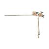 Hair Clasp Sticks with Flower Pendant Stable Grips Bridal Hair Jewelry Accessories for Women Girls and Hairdressing Salon