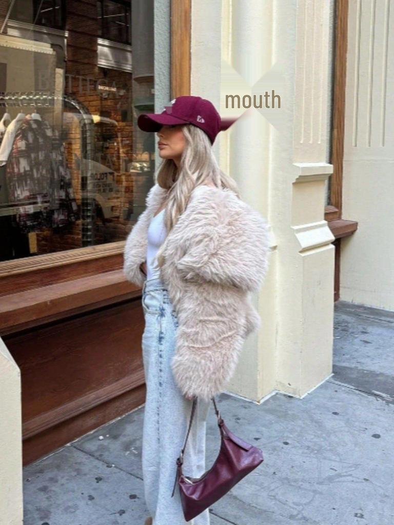 Women's Faux Fur Lapel Coat - Spring European & American Fashion, Loose Fit Hot Style