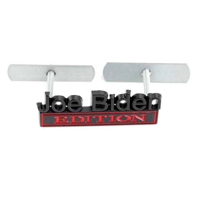 1Pc 3D Metal Joe Biden Edition Logo Car Front Grille Badge Side Fender Rear Trunk Emblem Sticker Decal