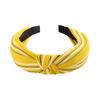 Retro Colorblock Knotted Headband for Women: Wide-Brimmed Fabric Accessory for Outings & Face Washing