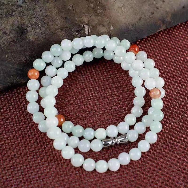 Colier Natural din Mărgele de Jad Clasa A - Cadou Unisex pentru Promovare E-commerce și Live Streaming