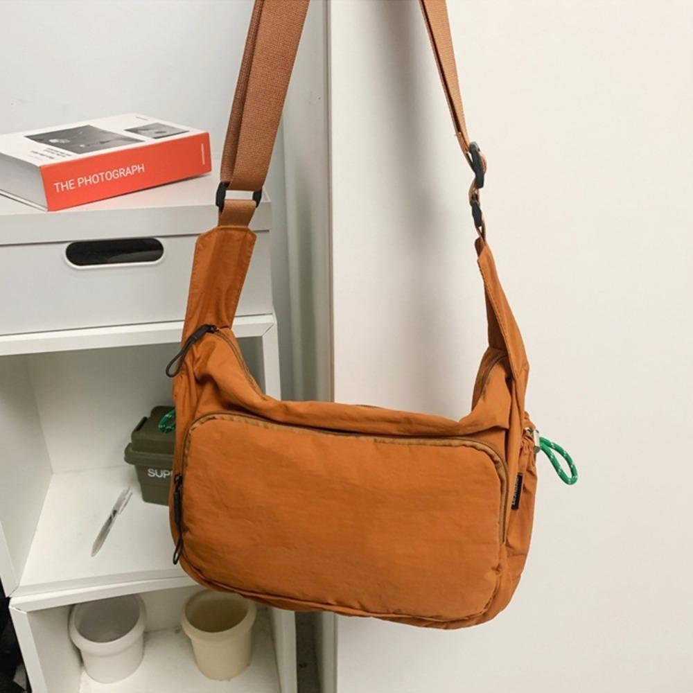 

Модная сумка через плечо Повседневная нейлоновая сумка Спортивная сумка для отдыха Сумка на плечо Пара оранжевый