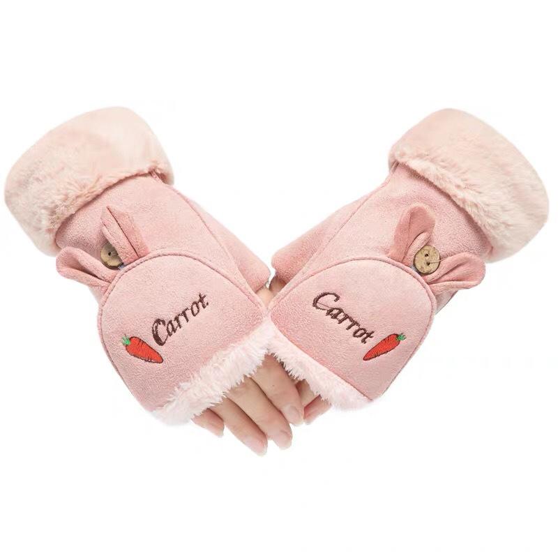 

Перчатки зимние One Size светло-розовый