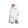 adidas Women's Z.N.E. Full-Zip Hoodie White JE7849
