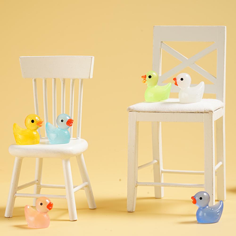 Mini pryskyřičná figurka kachny, světelná venkovní terasa, trávník, dvůr, zahrada, krajinářské dekorace, příslušenství 100/200/300 ks
