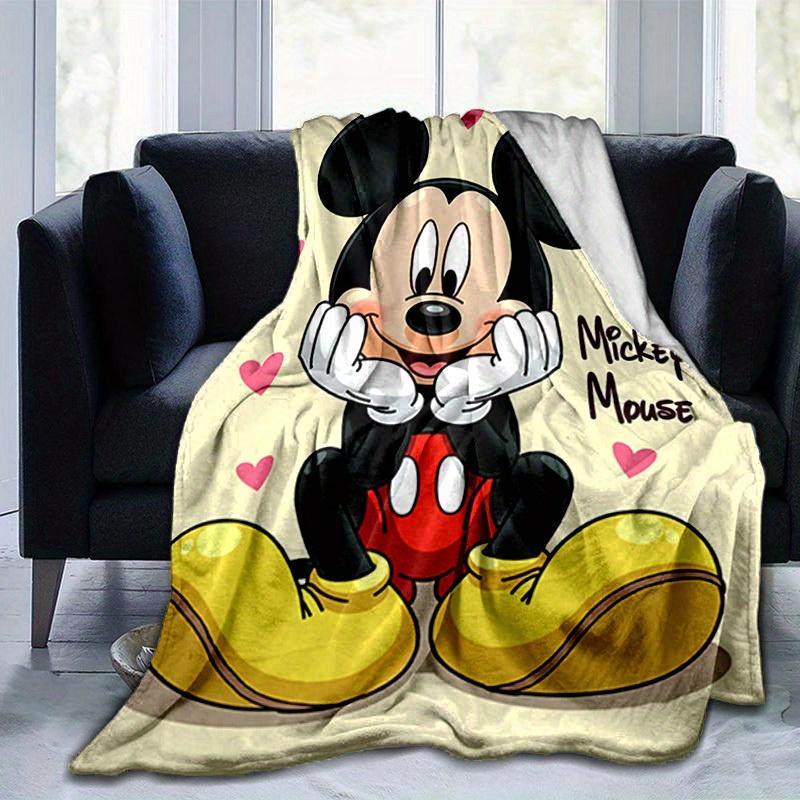 1pc, Mickey Mouse Inspired, Cute and Cozy Blanket for All Seasons, Soft Flannel Throw Blanket, Versatile & Cozy for Bedroom, Living Room, Travel, Camp