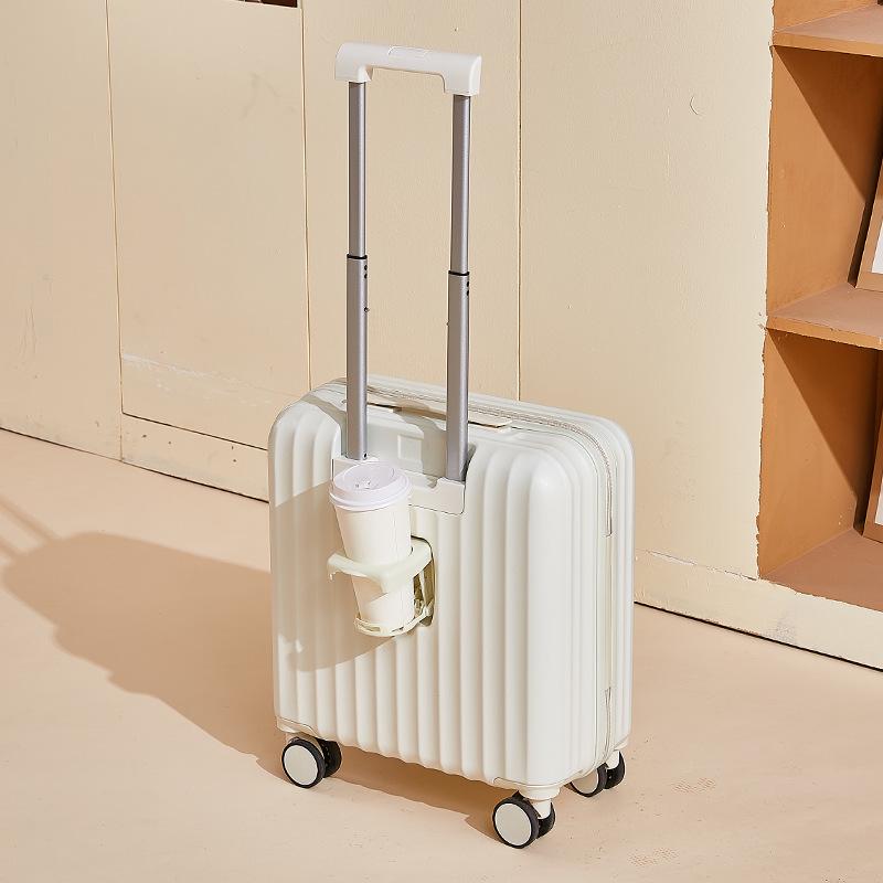 18" Lightweight Password-Protected Unisex Boarding Suitcase with Customizable Logo