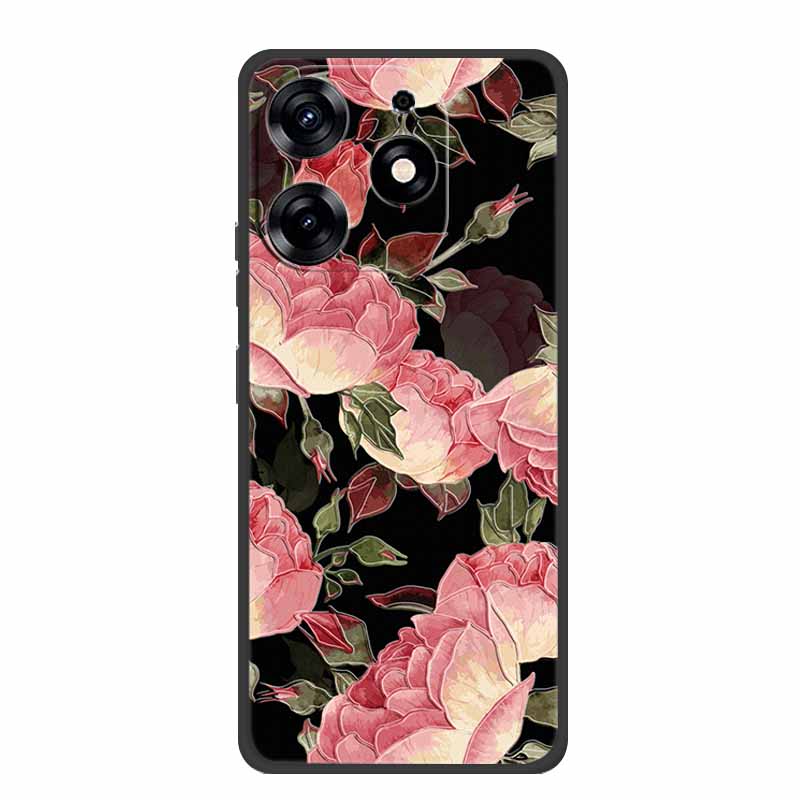 3D Emboss Case For Realme C61 Phone Case Relief Flowers Shockproof Silicone Soft Coque For Realme C61 Back Cover Case RealmeC61