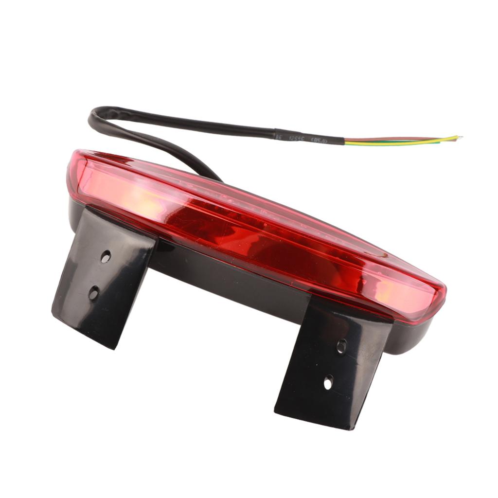 Motorcycle Rear Brake Tail Light 8 LED License EB For Bobber Cafe Racer