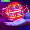 Bola Voadora Giratória Bumerangue Flyorb Mágica Com Luzes LED Drone Pairar Bola Voadora Liberação de Estresse Brinquedos Fidget Presentes de Natal para Crianças