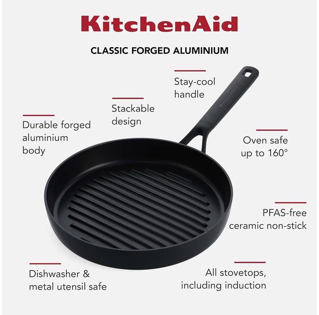 KitchenAid CC005681-001 Grill Pan 28 Cm
