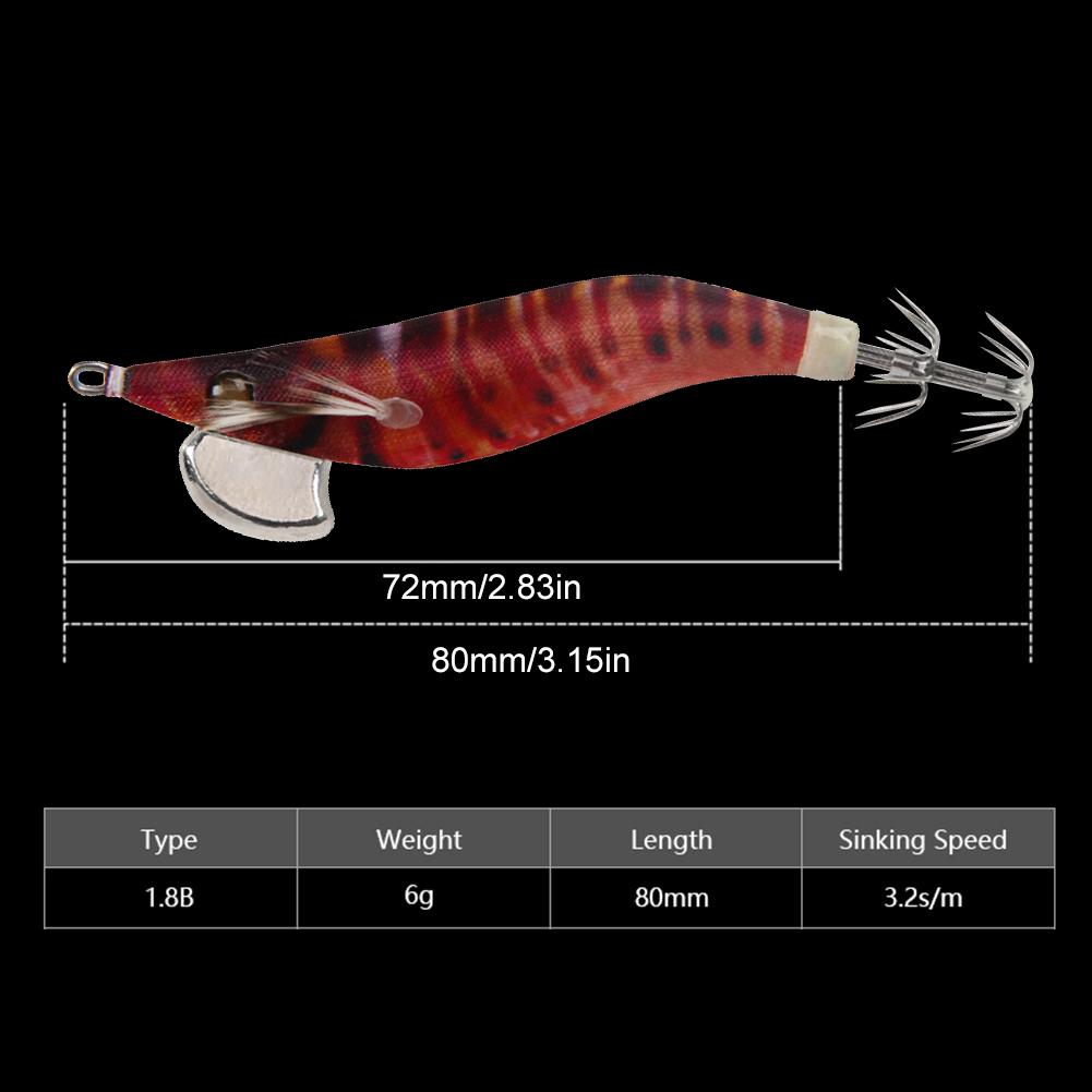 Luminous Fishing Bait Octopus Cuttlefish Fishing Bait Vivid with Squid Hook Fluorescent Fishing Lures Luminous Squid Jig Hooks