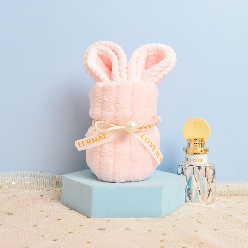 Little Rabbit Towel Gift for Children s Day, Weddings, New Year, National Day, and Mid-Autumn Festival 25x50cm when unfolded