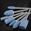 10Pcs Polishing Head Blue Wheel Head Electric Grinding Stone Wheel Abrasive Mounted Stone Dremel Accessories 4-10mm