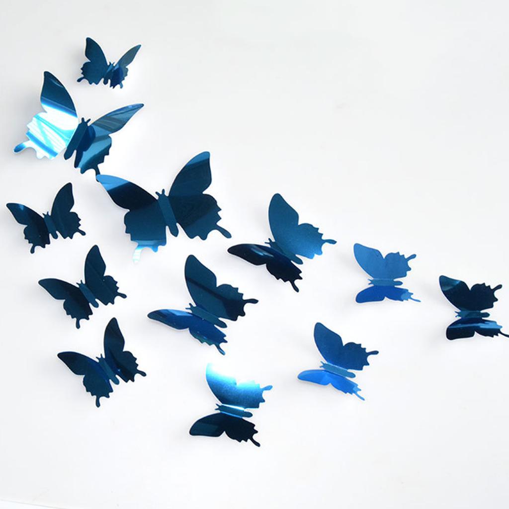 Stereo Pet Mirror Butterfly Decoration Butterfly Diy Home Mirror Wall Sticker
