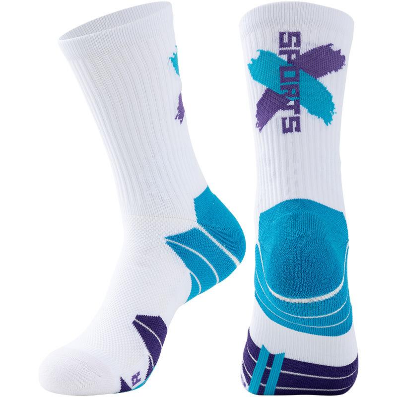 Basketball Sock Towel Bottom High-cuff Breathable Sports Elite Men Mid-calf High-top Long Shoe