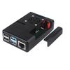 Raspberry Pi 4B Case with Fan and Heat Dissipation Protective Shell for 4th Gen