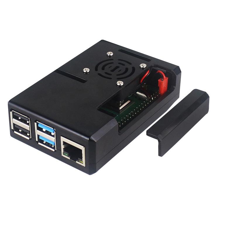Raspberry Pi 4B Case with Fan and Heat Dissipation Protective Shell for 4th Gen