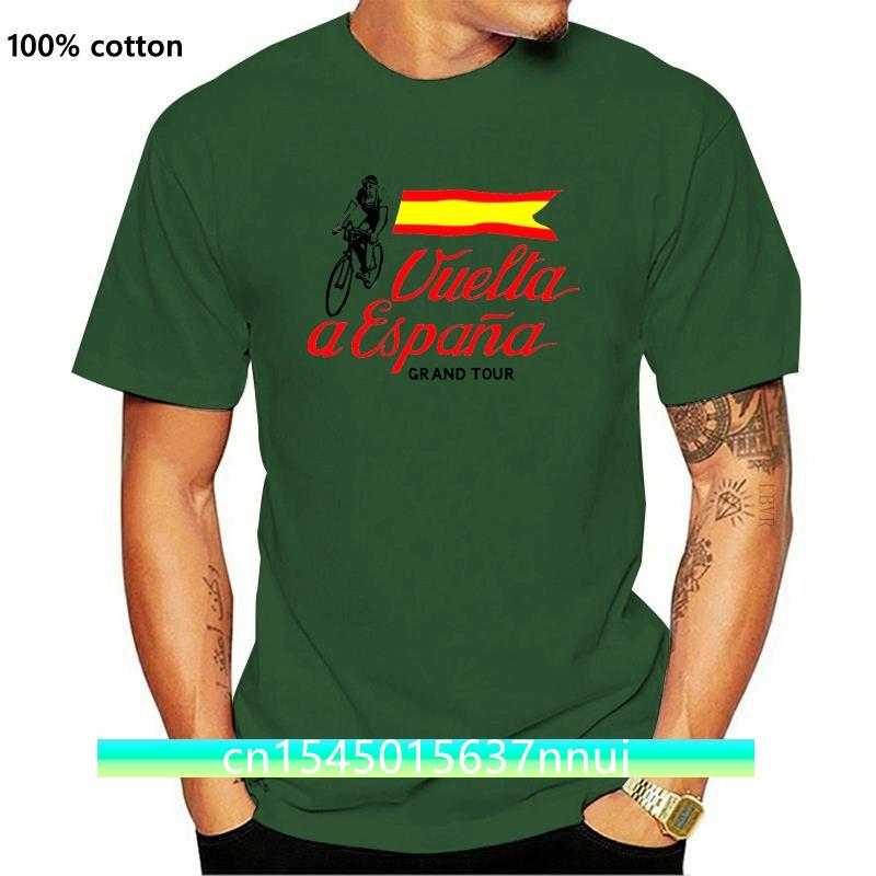 Nové tričko Vuelta A Espana s potiskem pro pánské vintage španělské cyklistické tričko s motivem Grand Tour ve Španělsku
