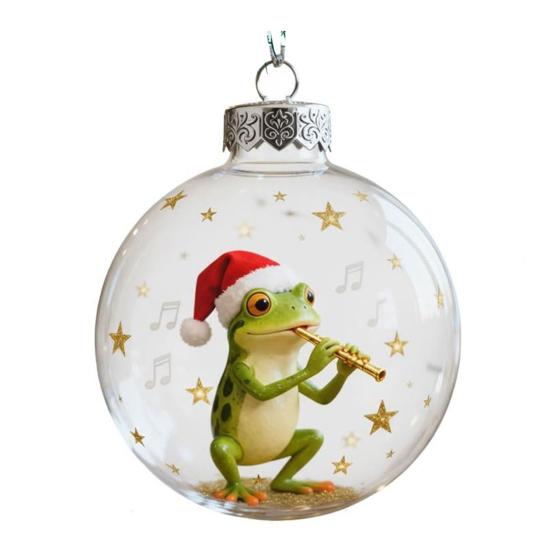 2026 Christmas Ball Ornament Set Handcrafted 3D Frog Ornament Different Frogs Theme Holiday Decorations