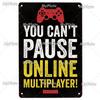 [MyPlate] Game Metal Sign Retro Sign Tin Sign Indoor Party Sign Pub Club Plate Bar Sign Pub Club Plate Summer Home Decor