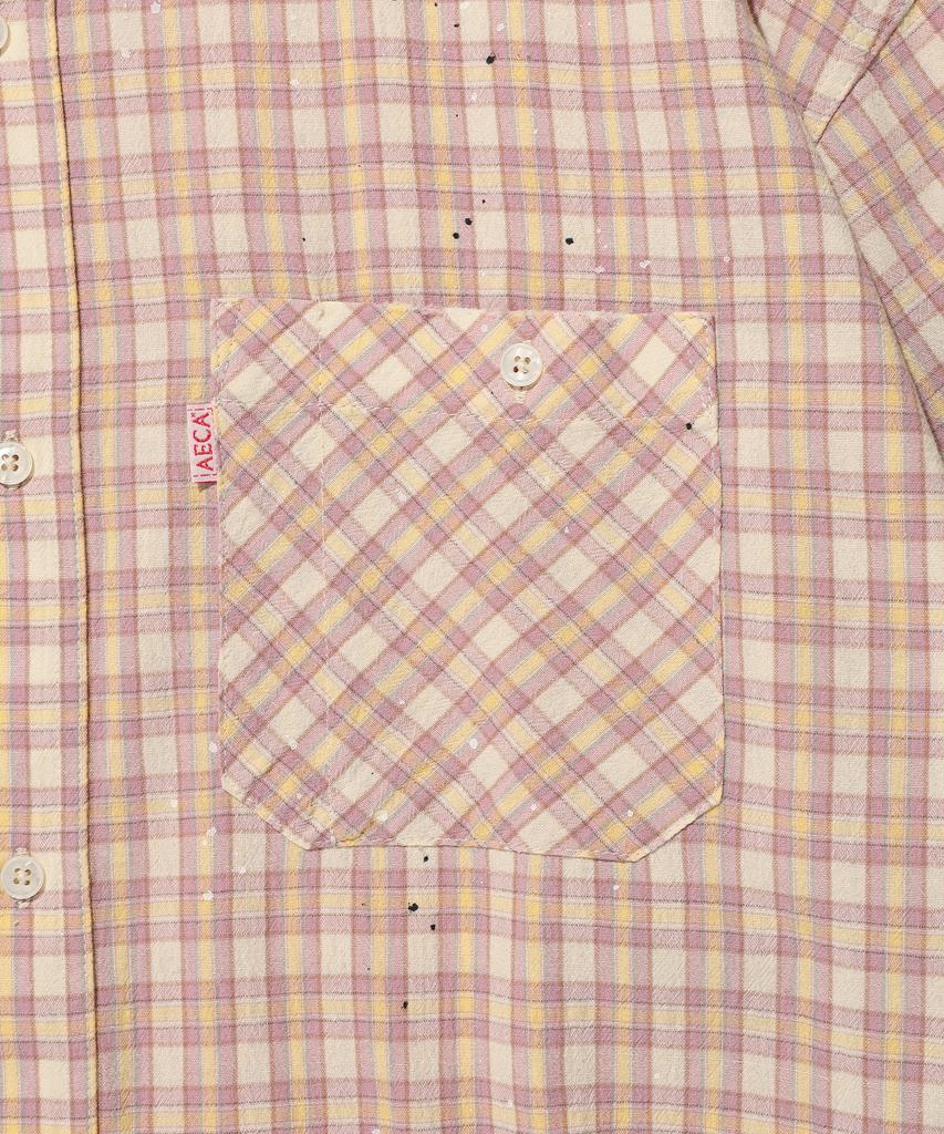 AECA Painted Check Shirt-Pink